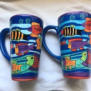 decortive Color cups Pisces Ceramic Mug, Handmade Ceramic Coffee Mug, Gifts